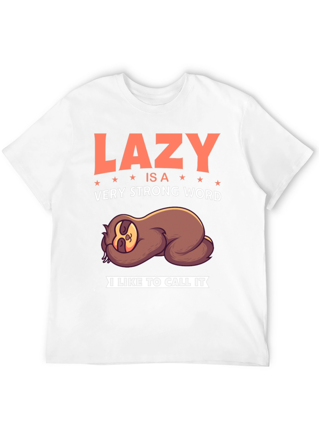 Lazy Sloth Graphic T-Shirt - Funny Relaxed Tee