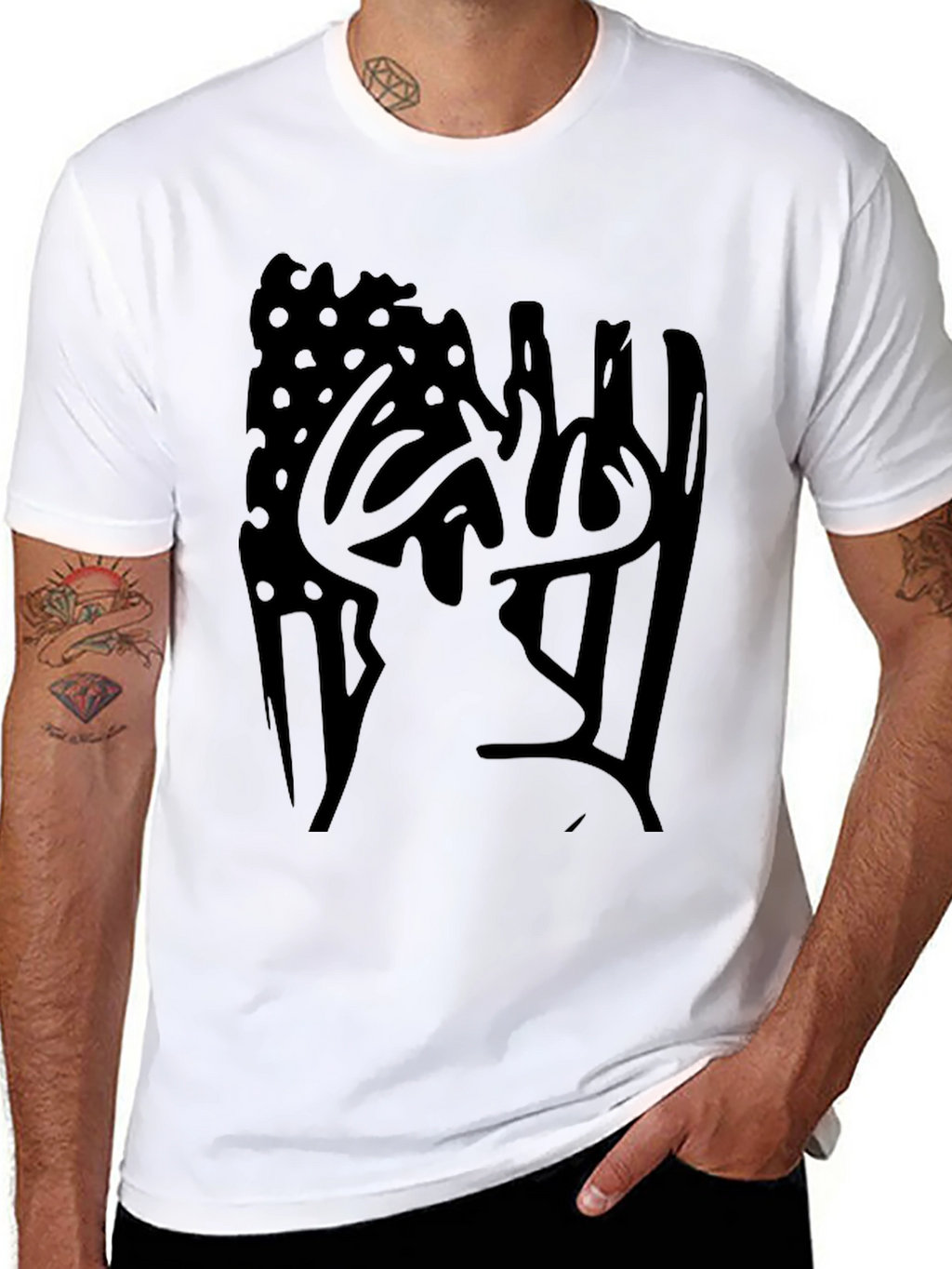 American Deer Graphic Tee