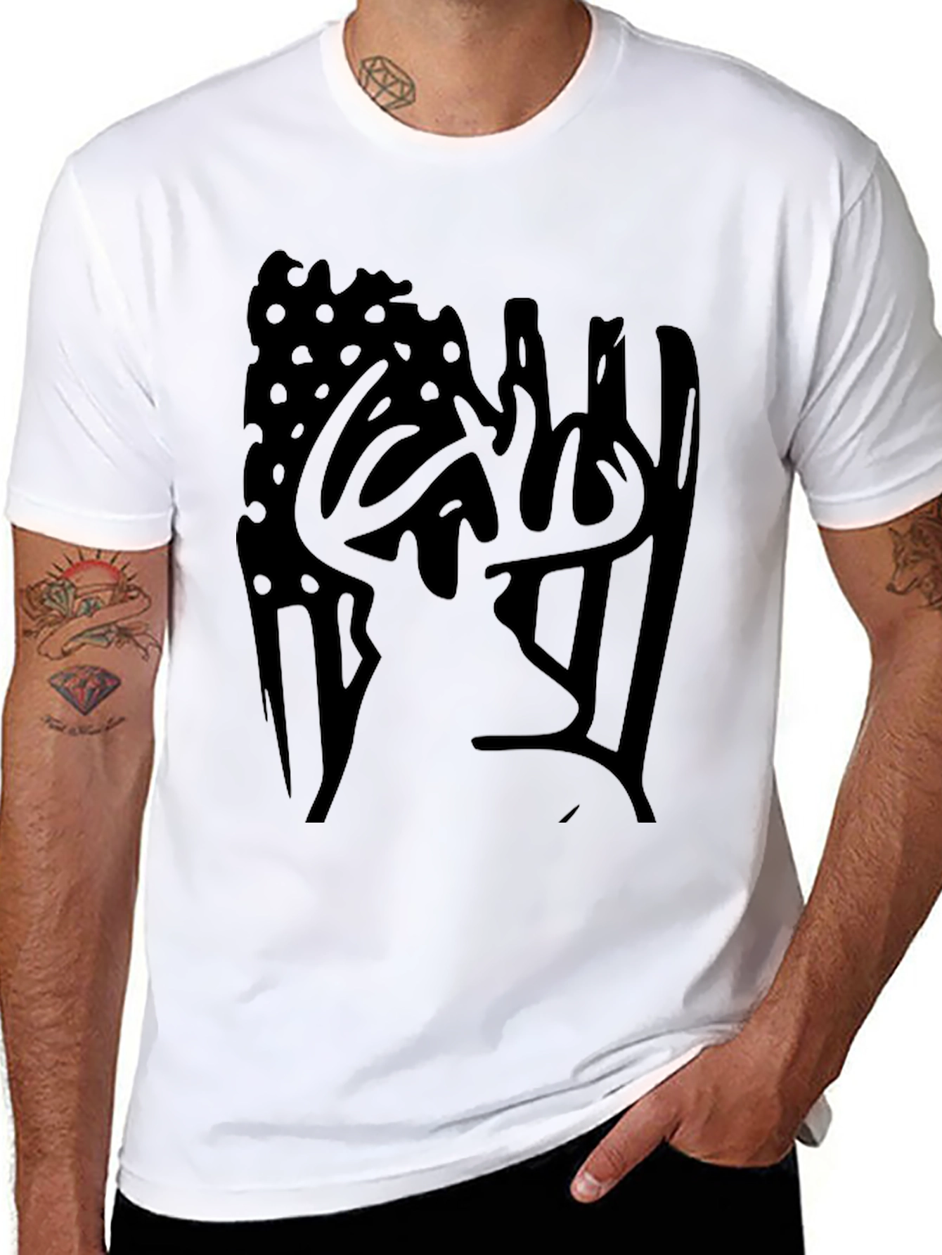 American Deer Graphic Tee