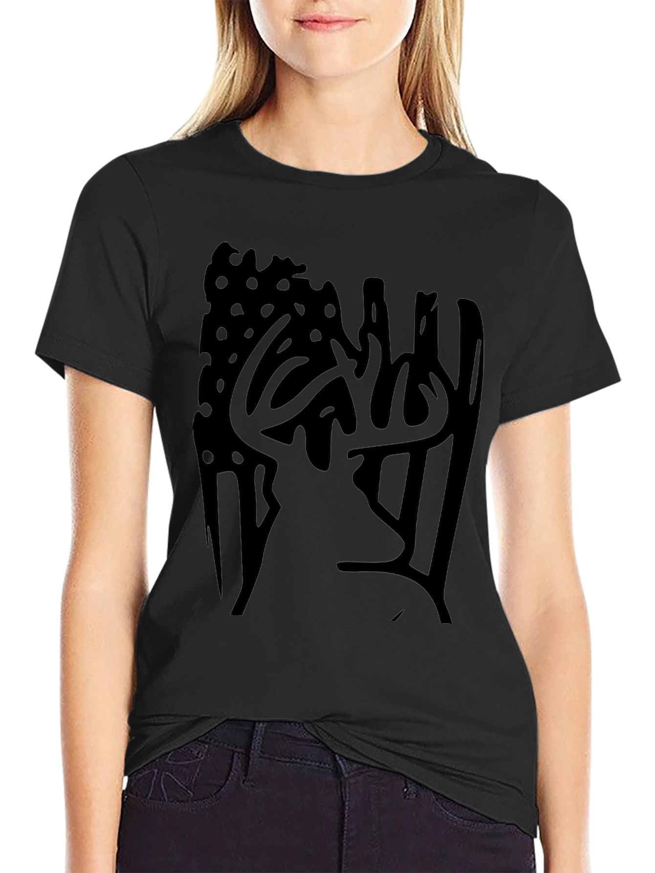 American Deer Graphic Tee