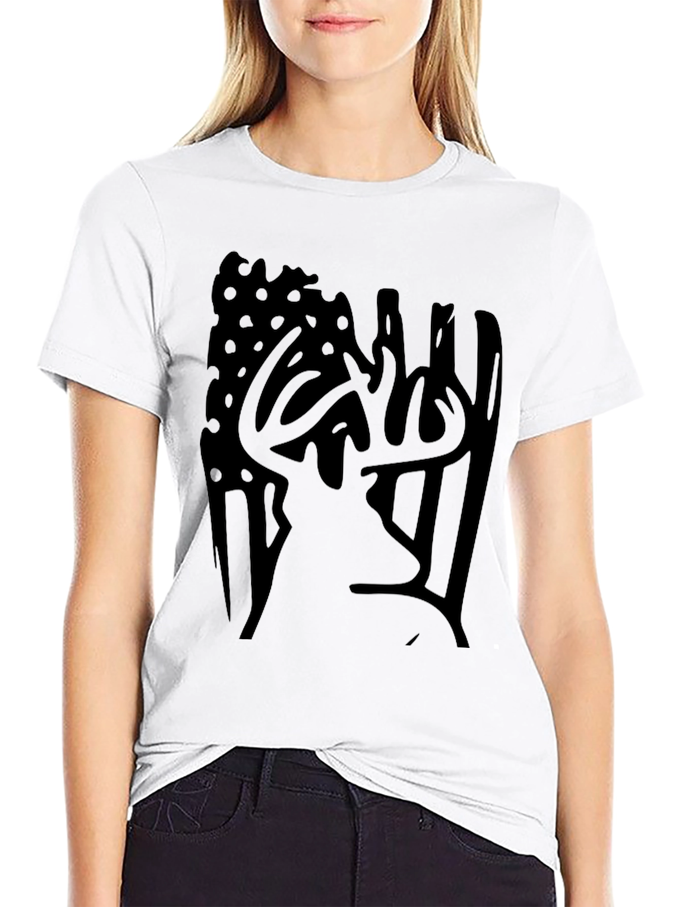 American Deer Graphic Tee