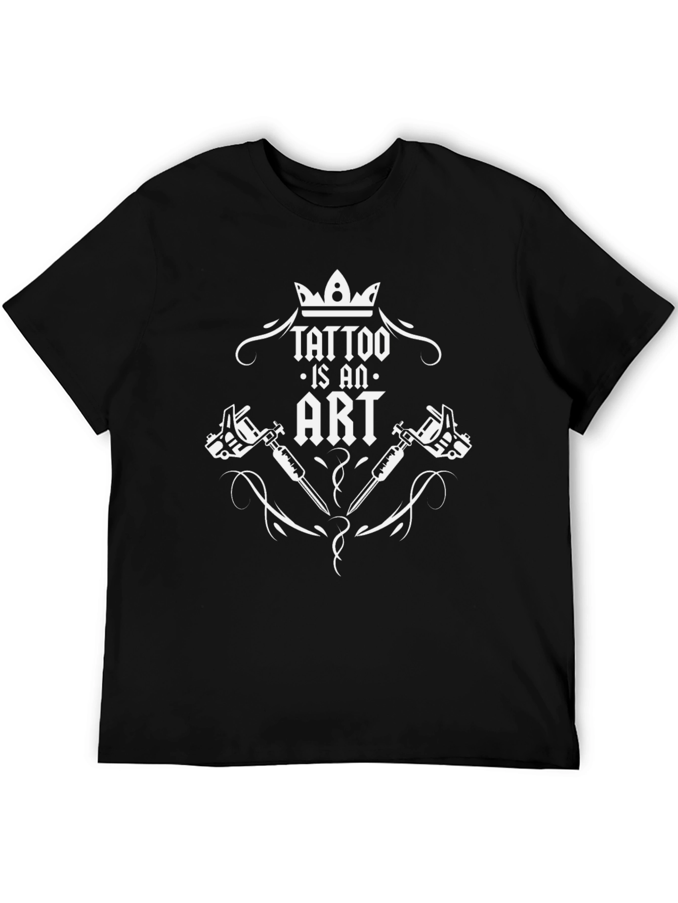 Tattoo Is An Art Black Graphic Tee
