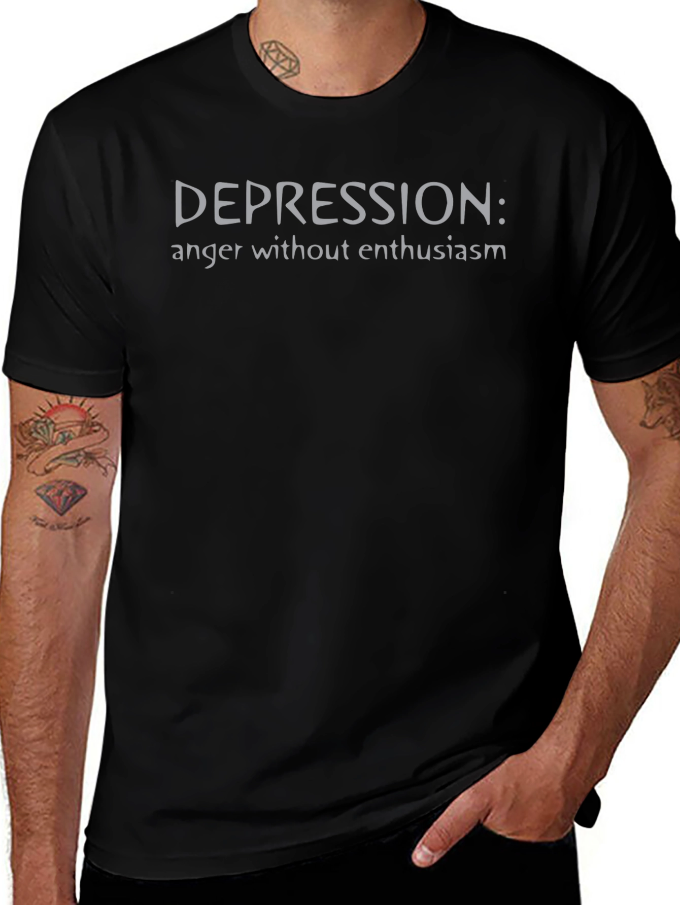 Depression: Anger Without Enthusiasm Graphic T-Shirt