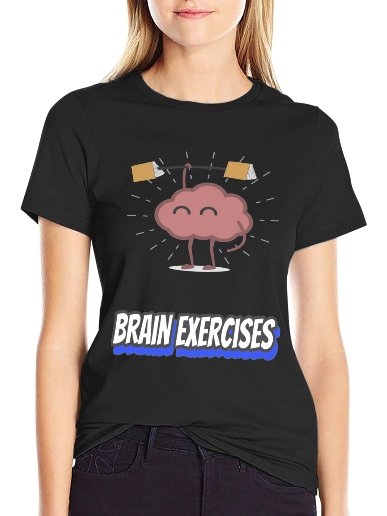 Brain Exercises T-Shirt Funny Brain Tee