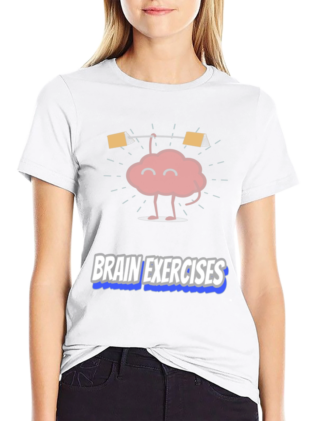 Brain Exercises T-Shirt Funny Brain Tee