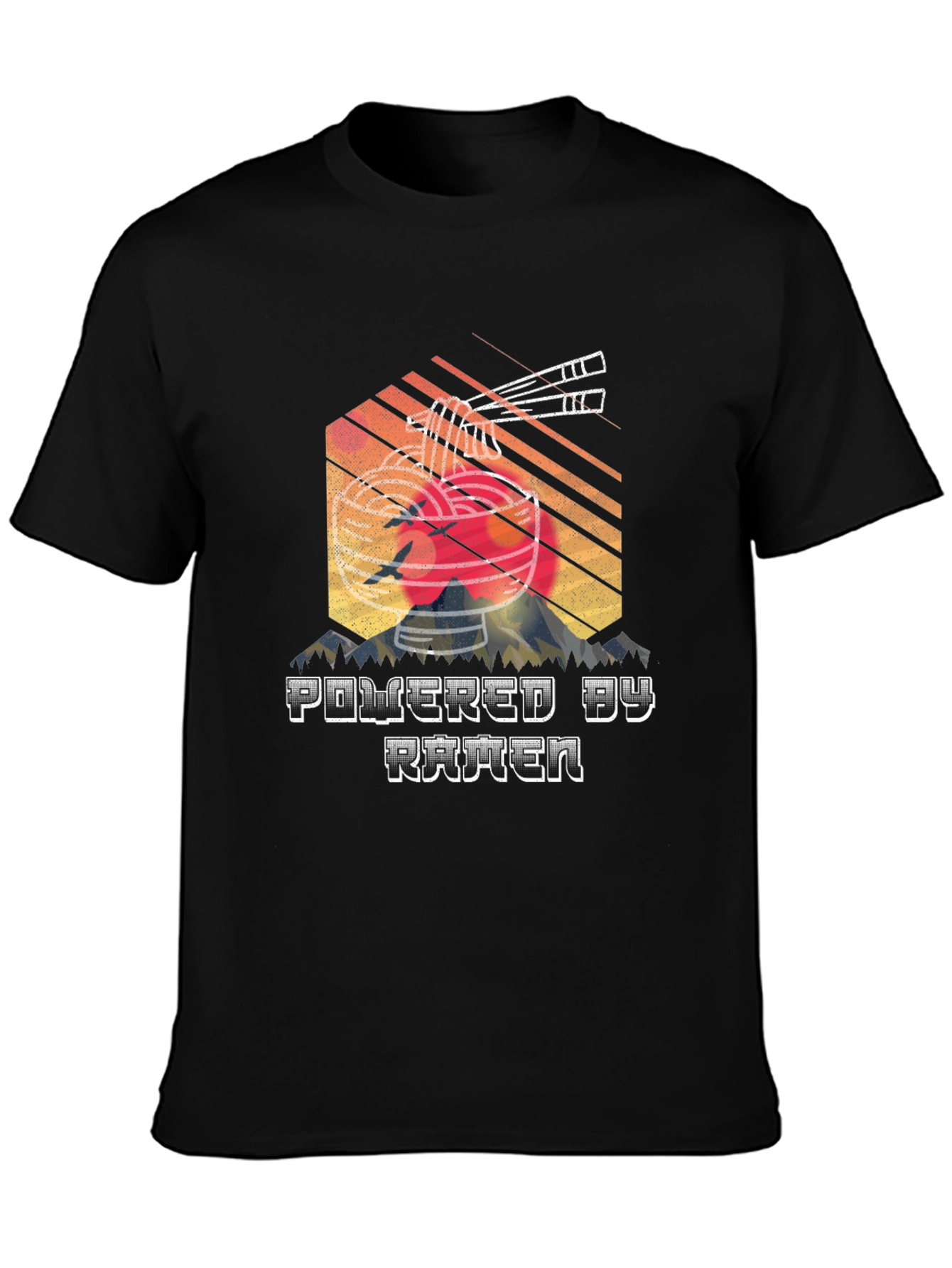 Powered by Ramen Graphic Tee - Unique Japanese Style T-Shirt