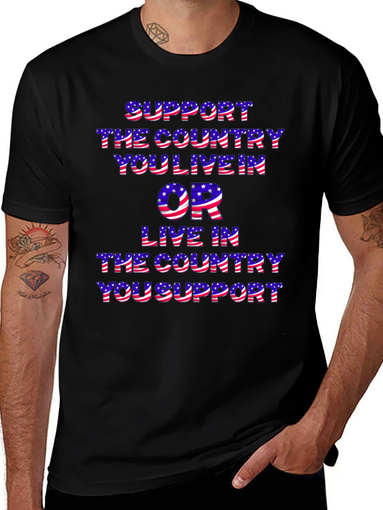 Patriotic T-Shirt: Support the Country You Live In