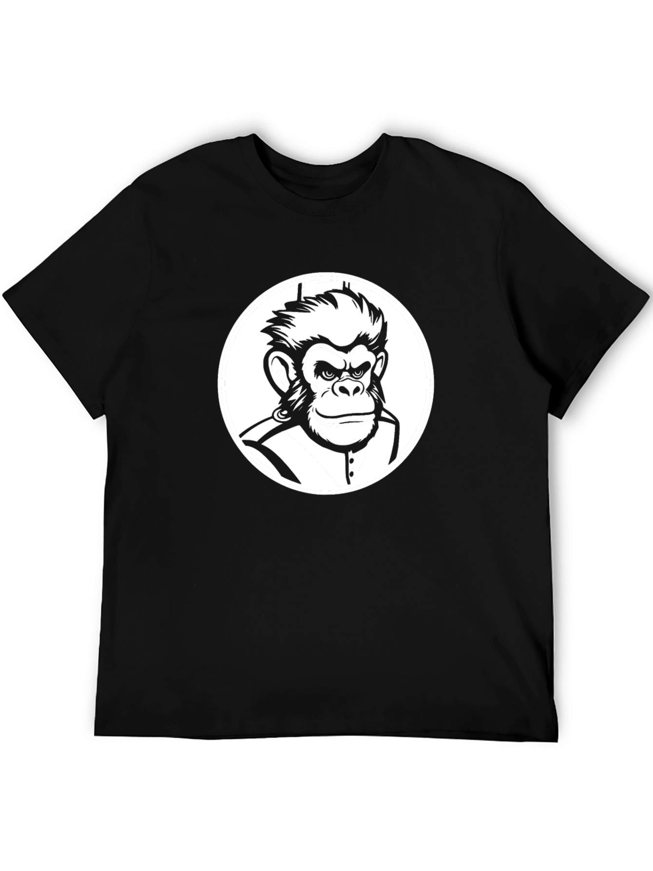 Cool Monkey Graphic Tee - Black T-Shirt