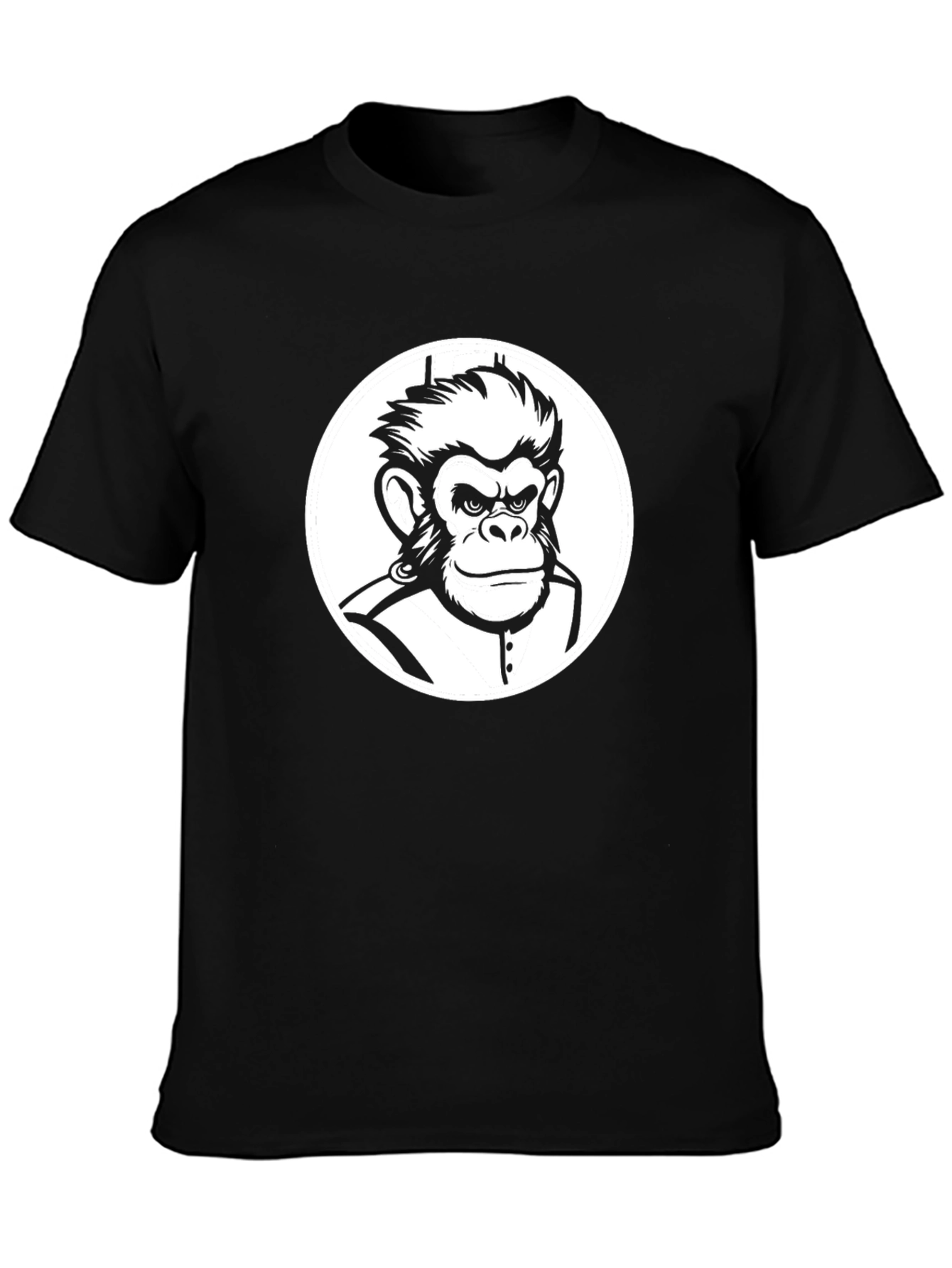 Cool Monkey Graphic Tee - Black T-Shirt