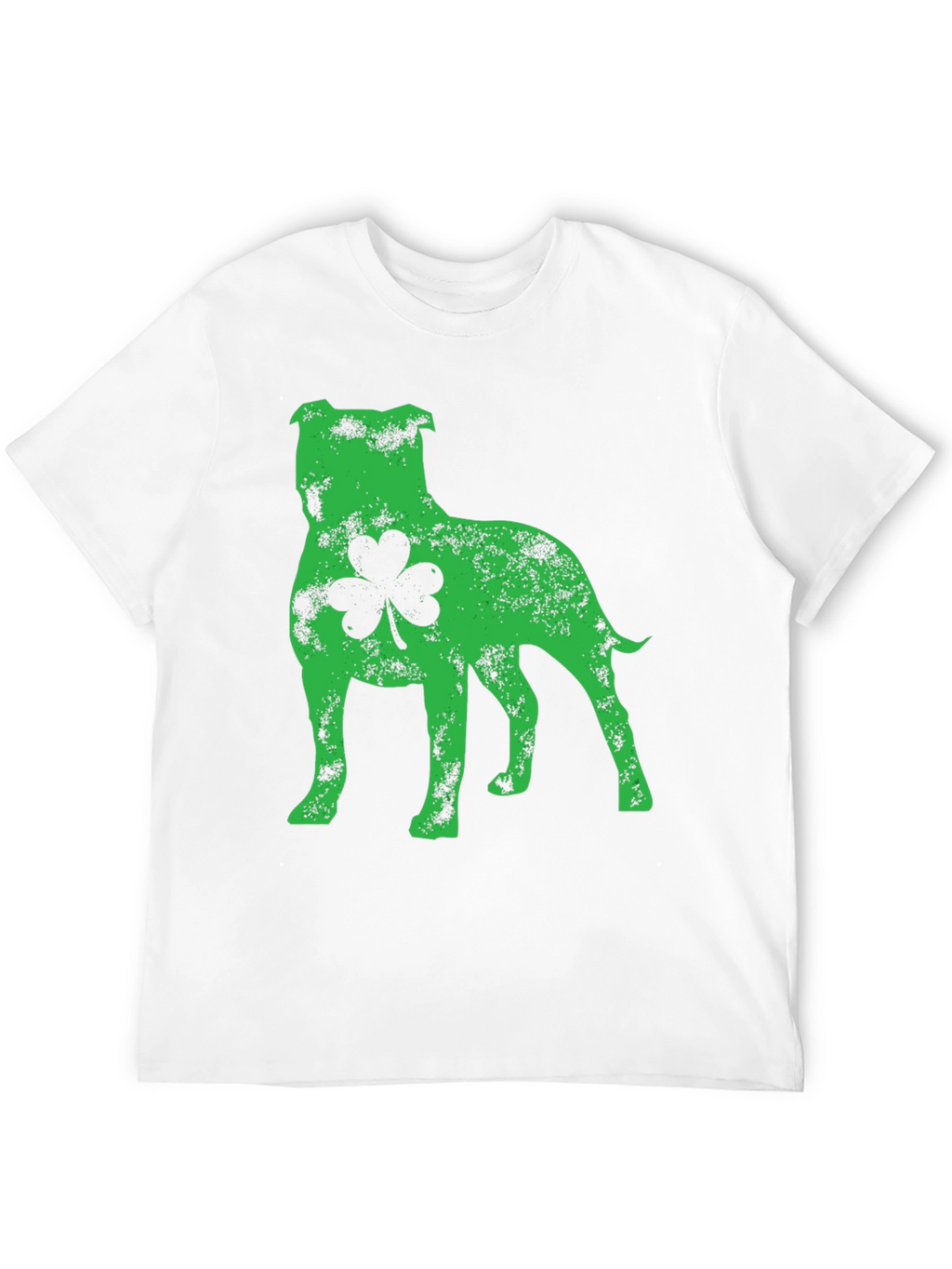St. Patricks Day Pitbull Dog Shamrock T-Shirt