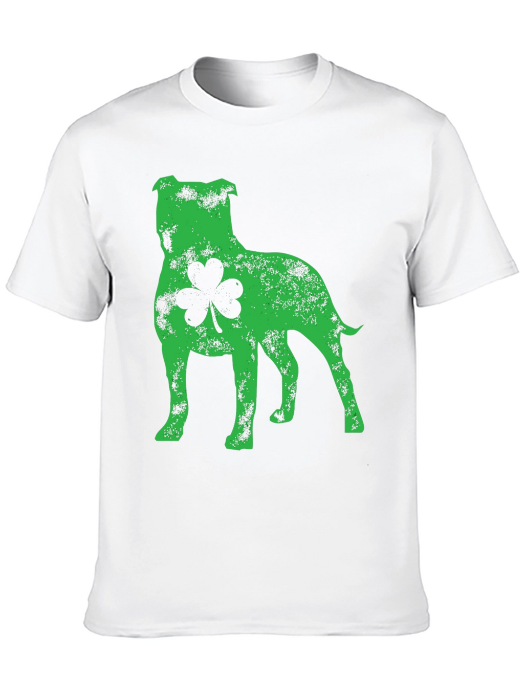 St. Patricks Day Pitbull Dog Shamrock T-Shirt