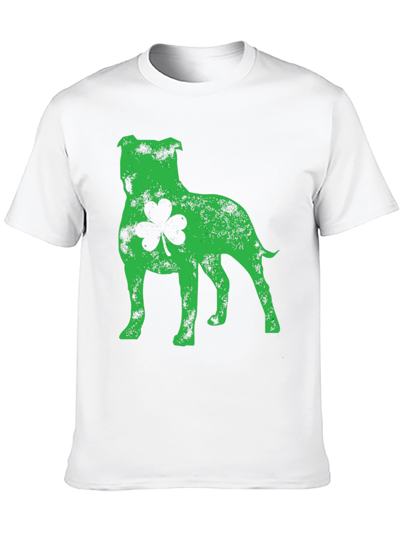 St. Patricks Day Pitbull Dog Shamrock T-Shirt