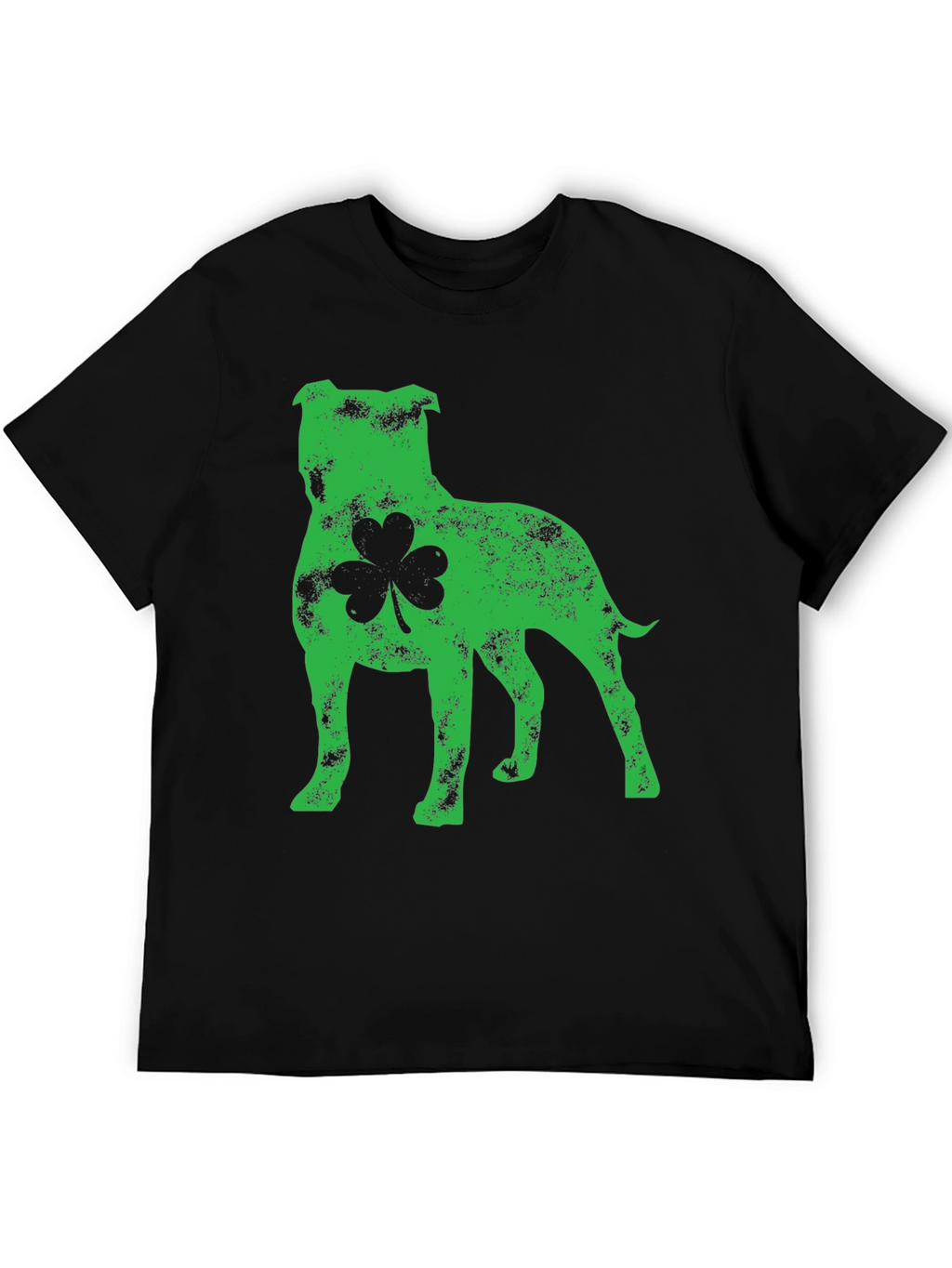 St. Patricks Day Pitbull Dog Shamrock T-Shirt