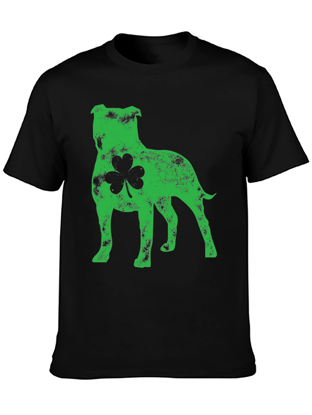 St. Patricks Day Pitbull Dog Shamrock T-Shirt