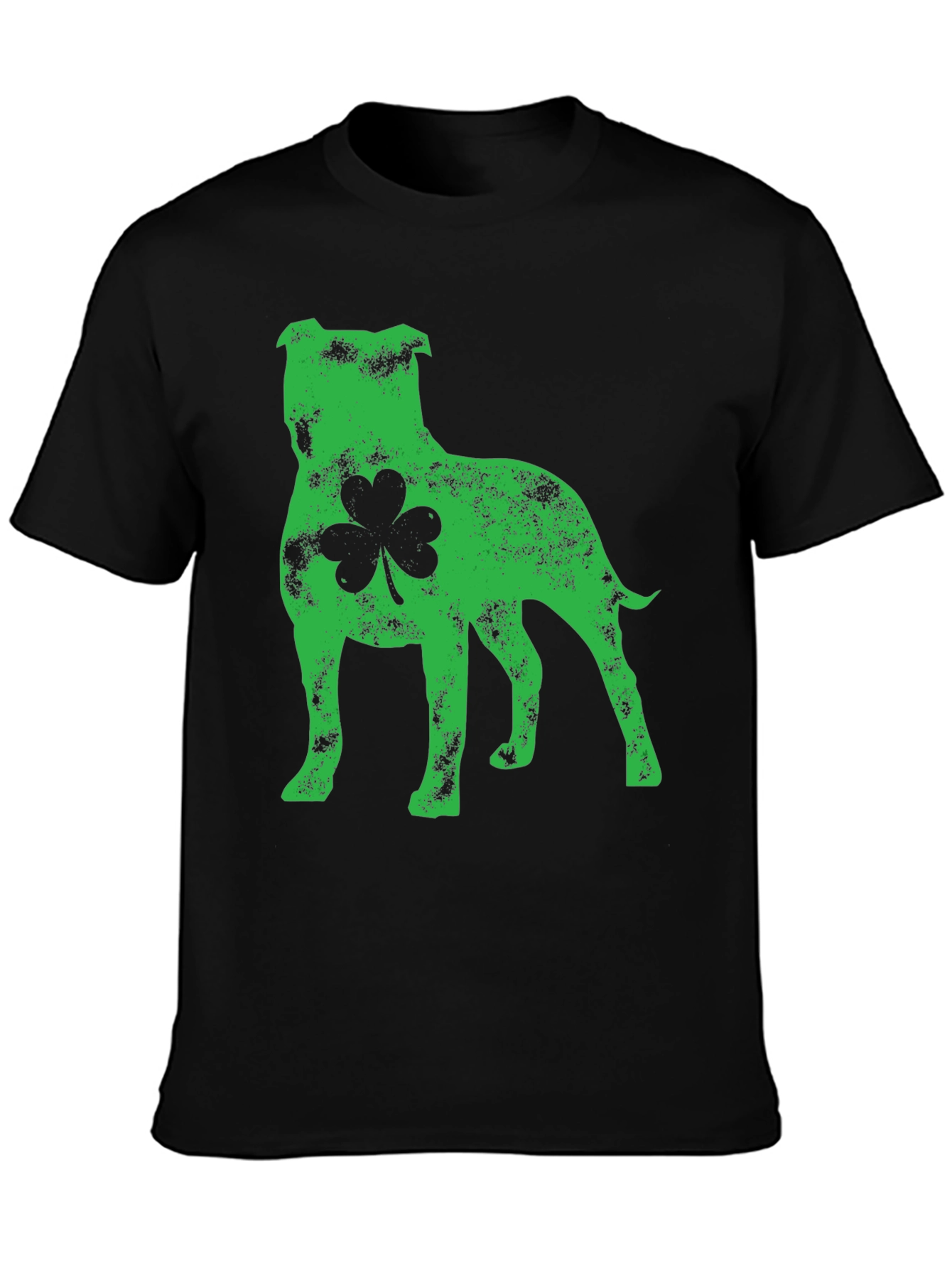 St. Patricks Day Pitbull Dog Shamrock T-Shirt