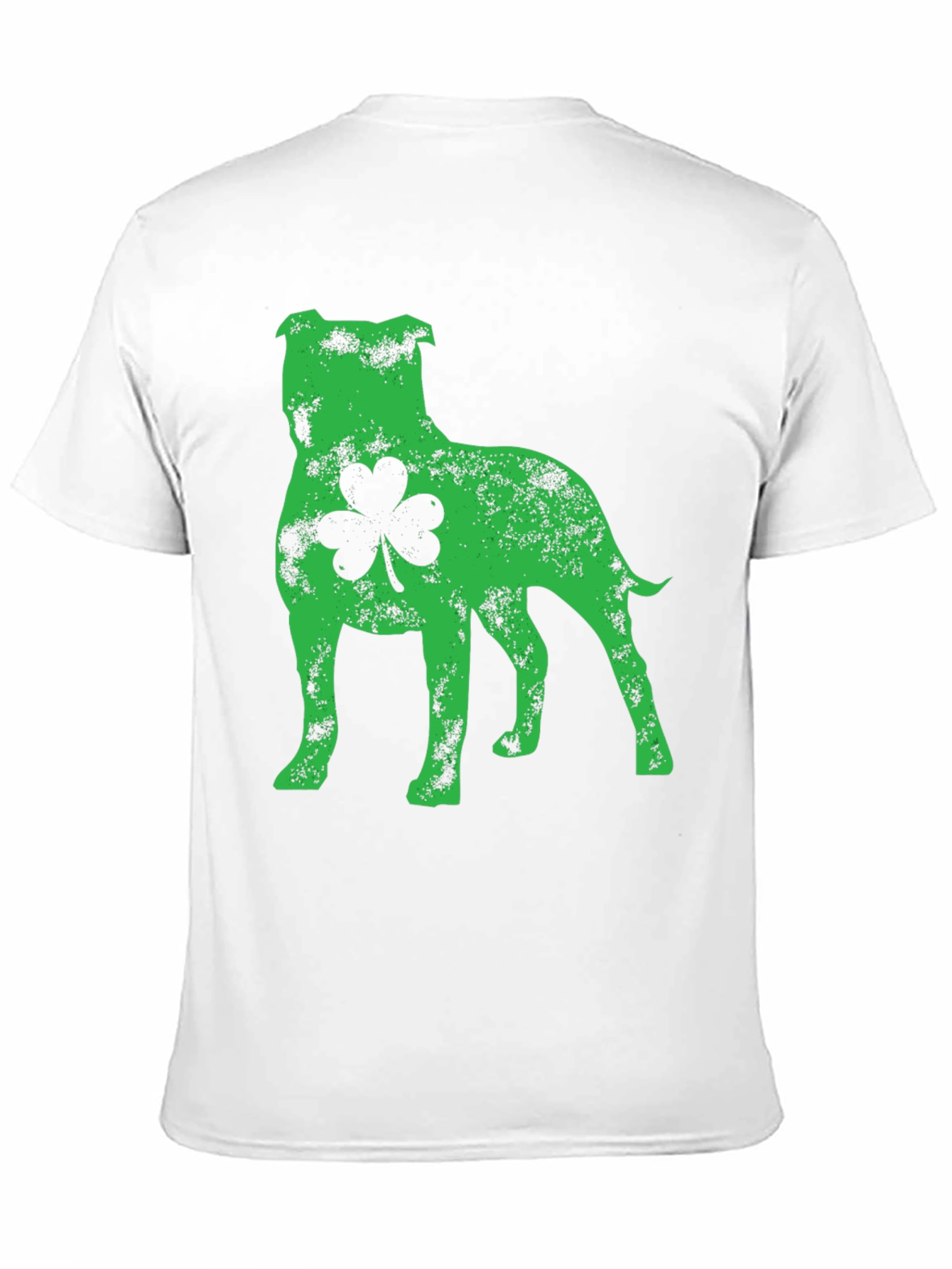 St. Patricks Day Pitbull Dog Shamrock T-Shirt