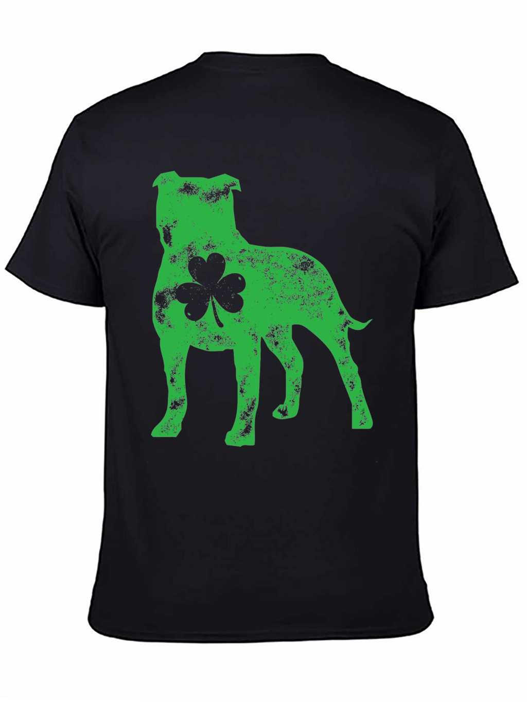 St. Patricks Day Pitbull Dog Shamrock T-Shirt