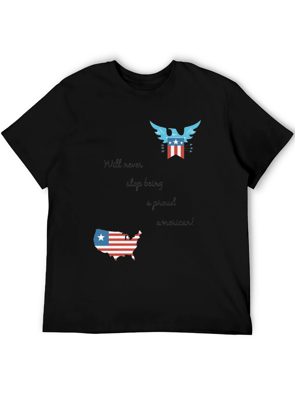 Patriotic Pride T-Shirt - Never Stop Being American