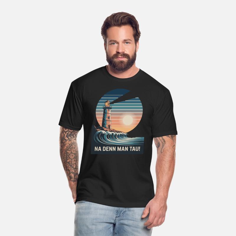 Na Denn Man Tau Lighthouse Ocean Waves Scenic