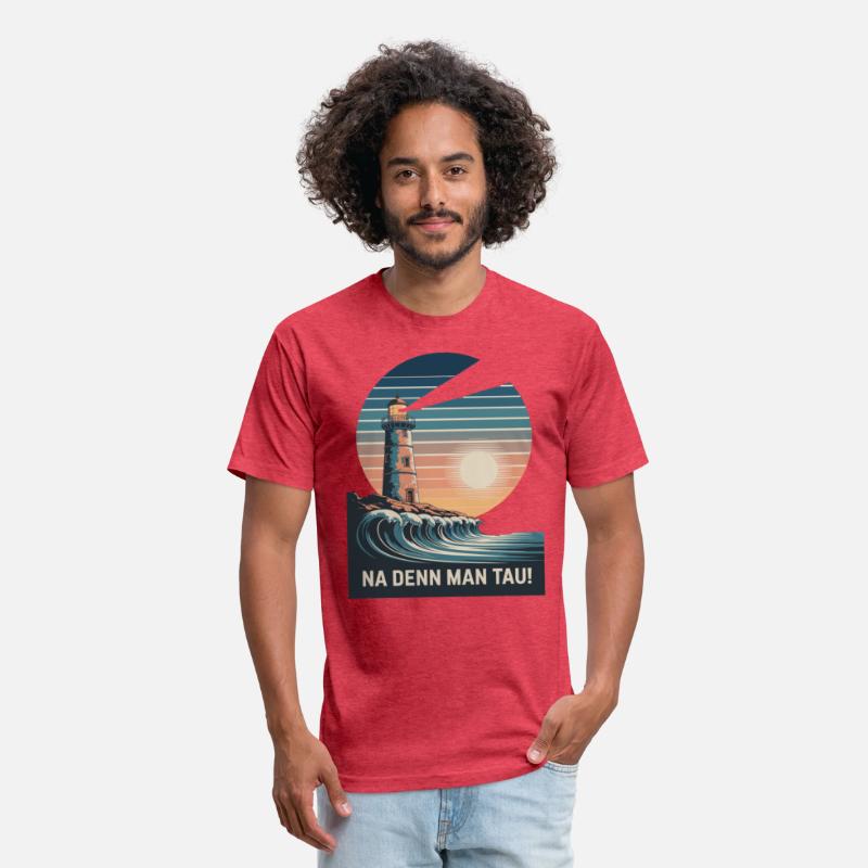 Na Denn Man Tau Lighthouse Ocean Waves Scenic