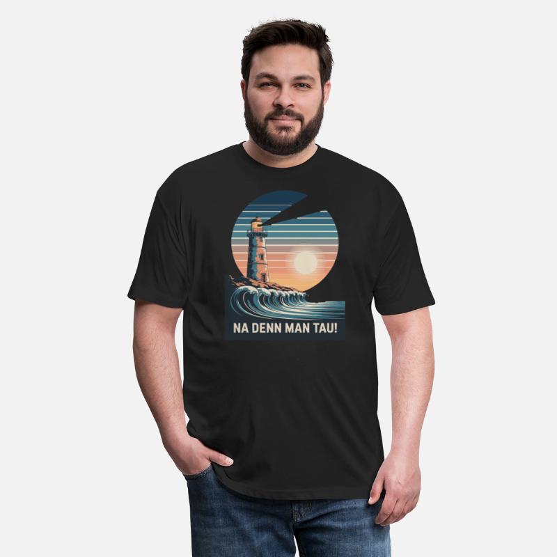 Na Denn Man Tau Lighthouse Ocean Waves Scenic