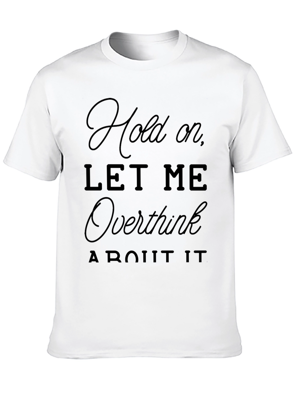Overthink Mens Black Graphic T-Shirt