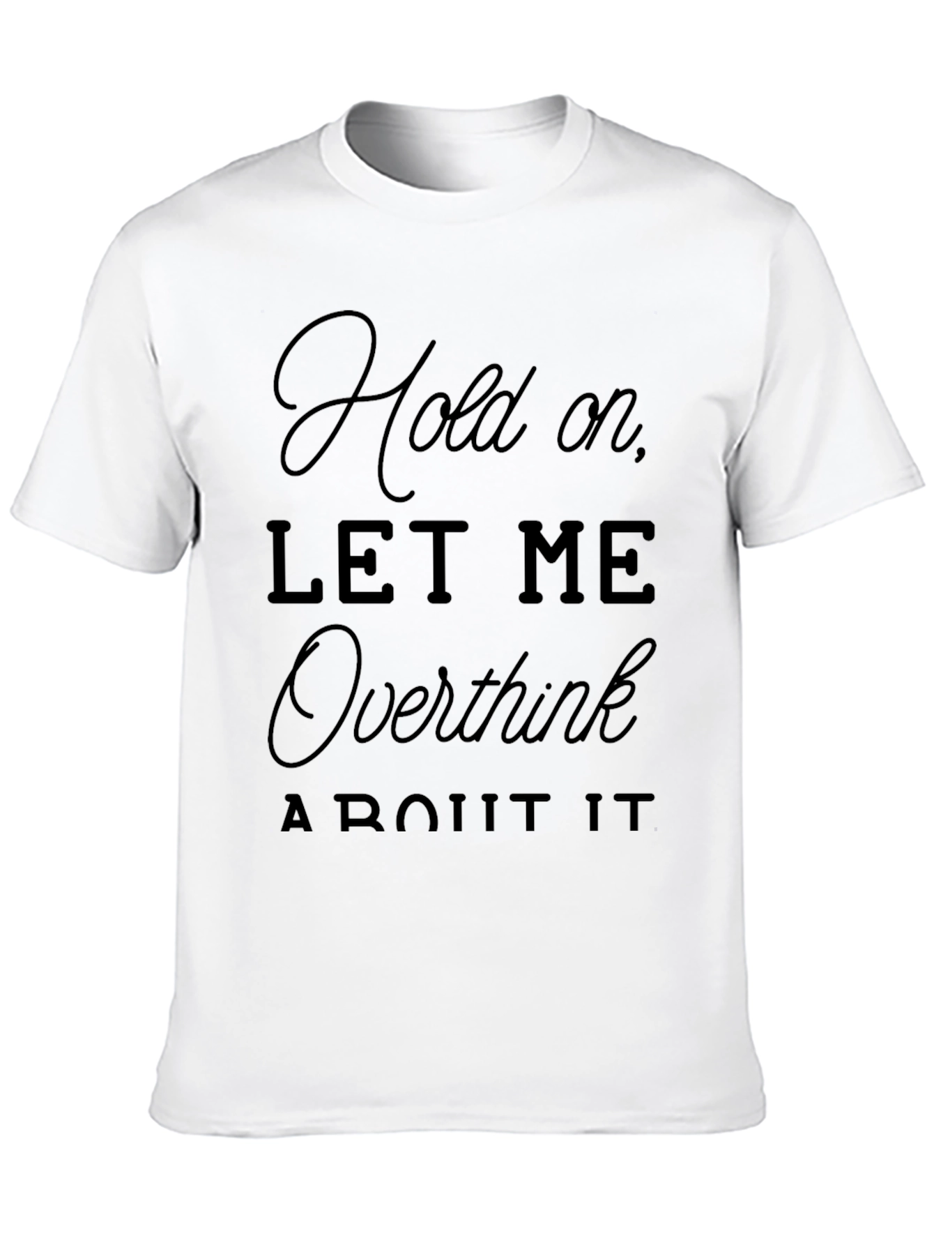 Overthink Mens Black Graphic T-Shirt