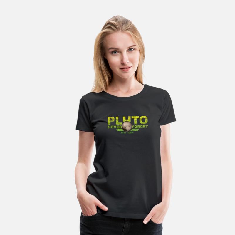 Never Forget Pluto Design Retro Style Funny Space