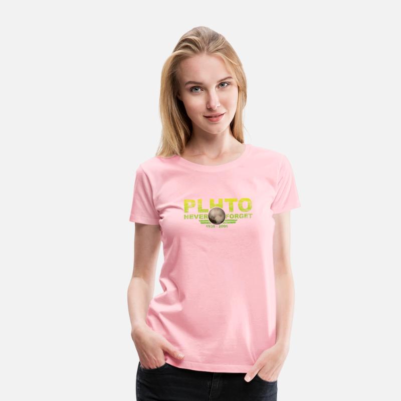Never Forget Pluto Design Retro Style Funny Space
