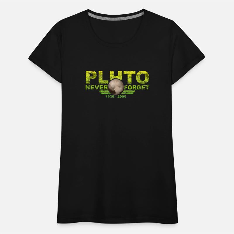 Never Forget Pluto Design Retro Style Funny Space