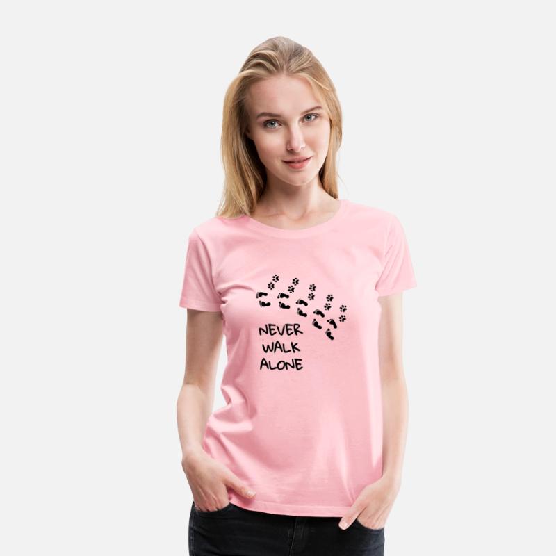 Never walk alone - gift dog footprint
