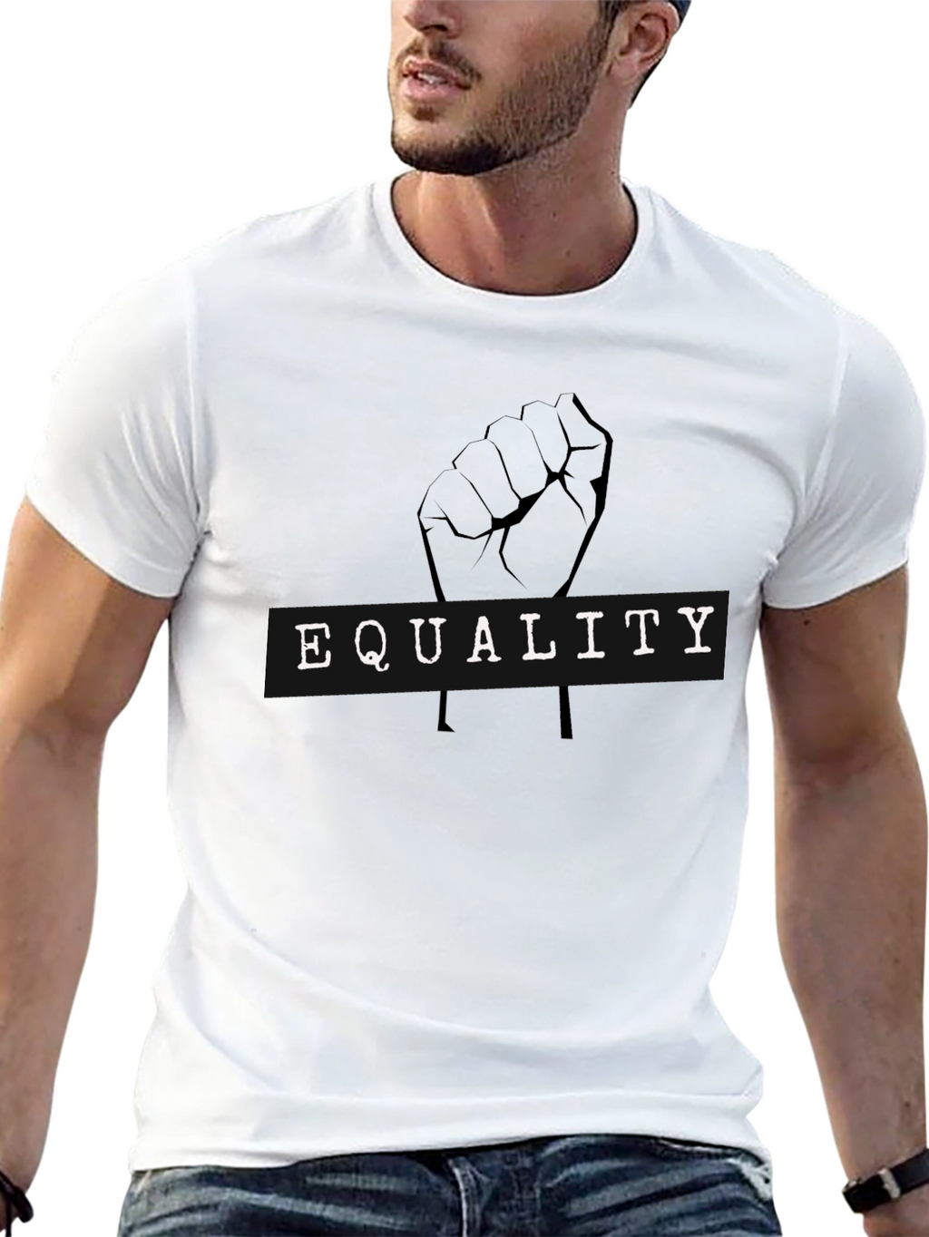 Equality Fist T-Shirt - Black Protest Tee