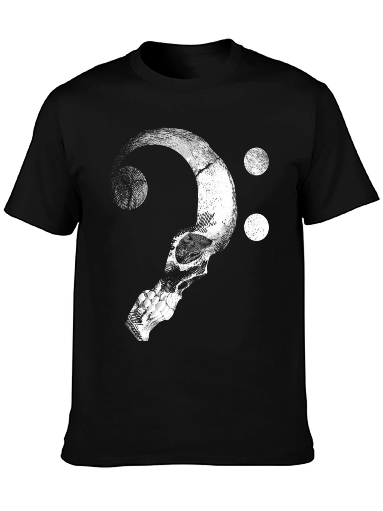 Skull & Bass Clef Graphic Tee - Music Lovers T-Shirt