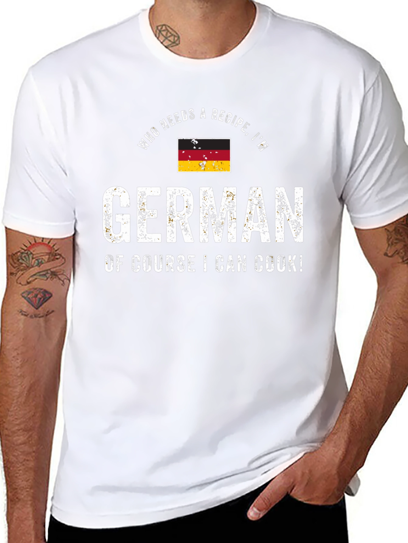 Funny German Cook T-Shirt - Who Needs a Recipe!