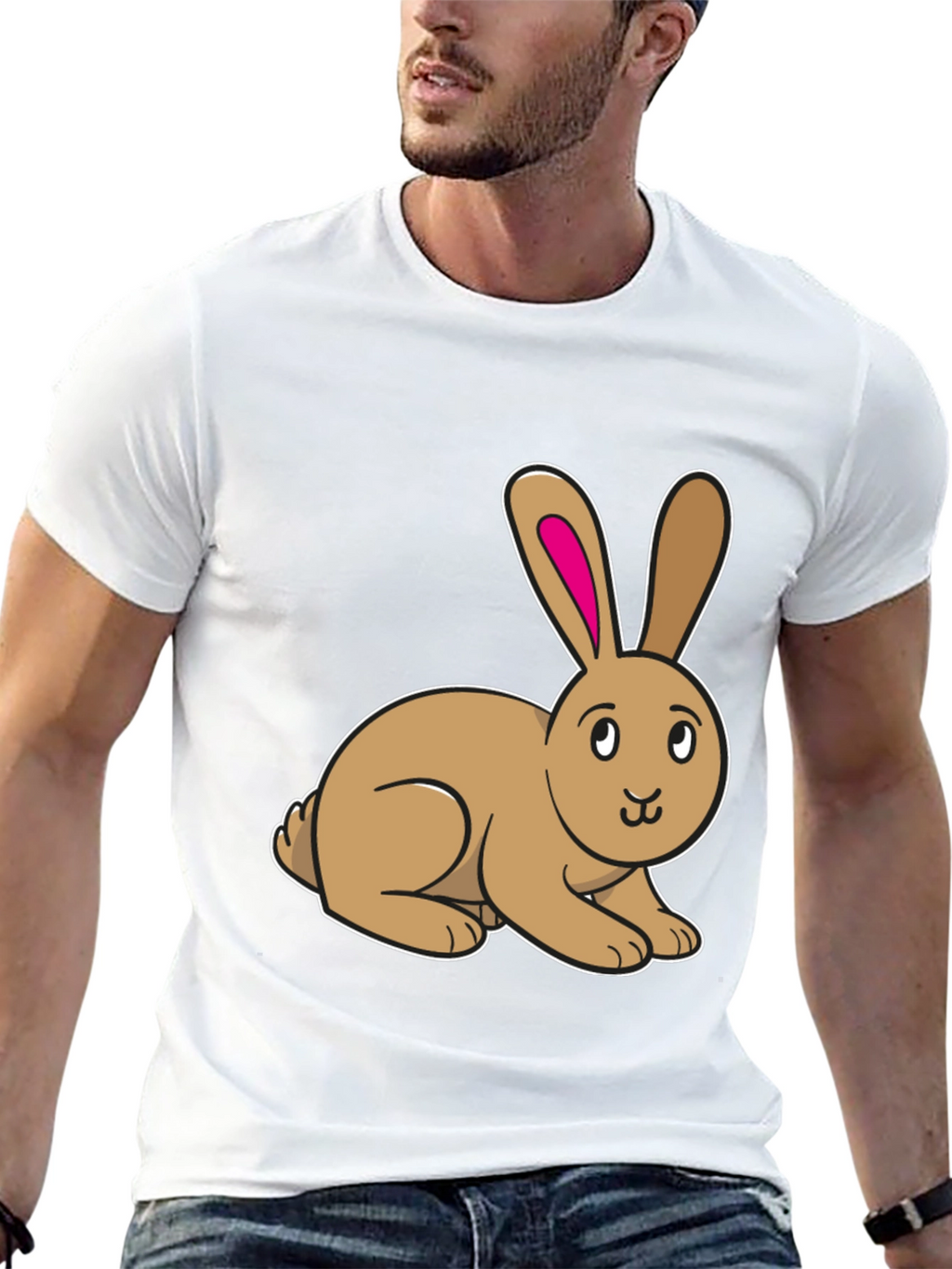 Cute Bunny Rabbit Graphic T-Shirt
