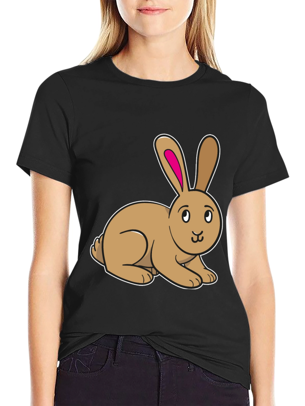 Cute Bunny Rabbit Graphic T-Shirt