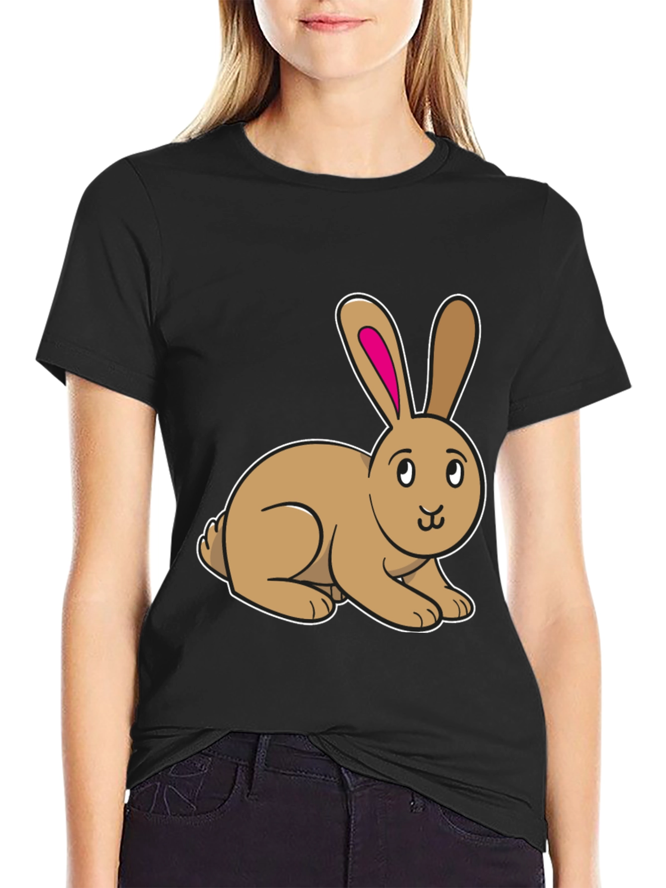 Cute Bunny Rabbit Graphic T-Shirt