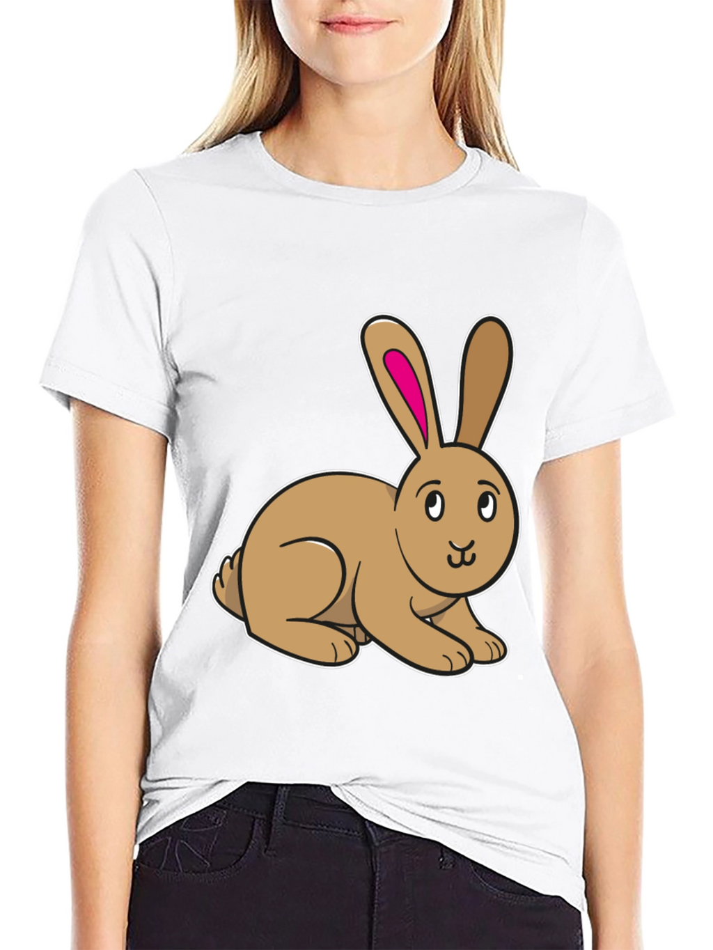 Cute Bunny Rabbit Graphic T-Shirt