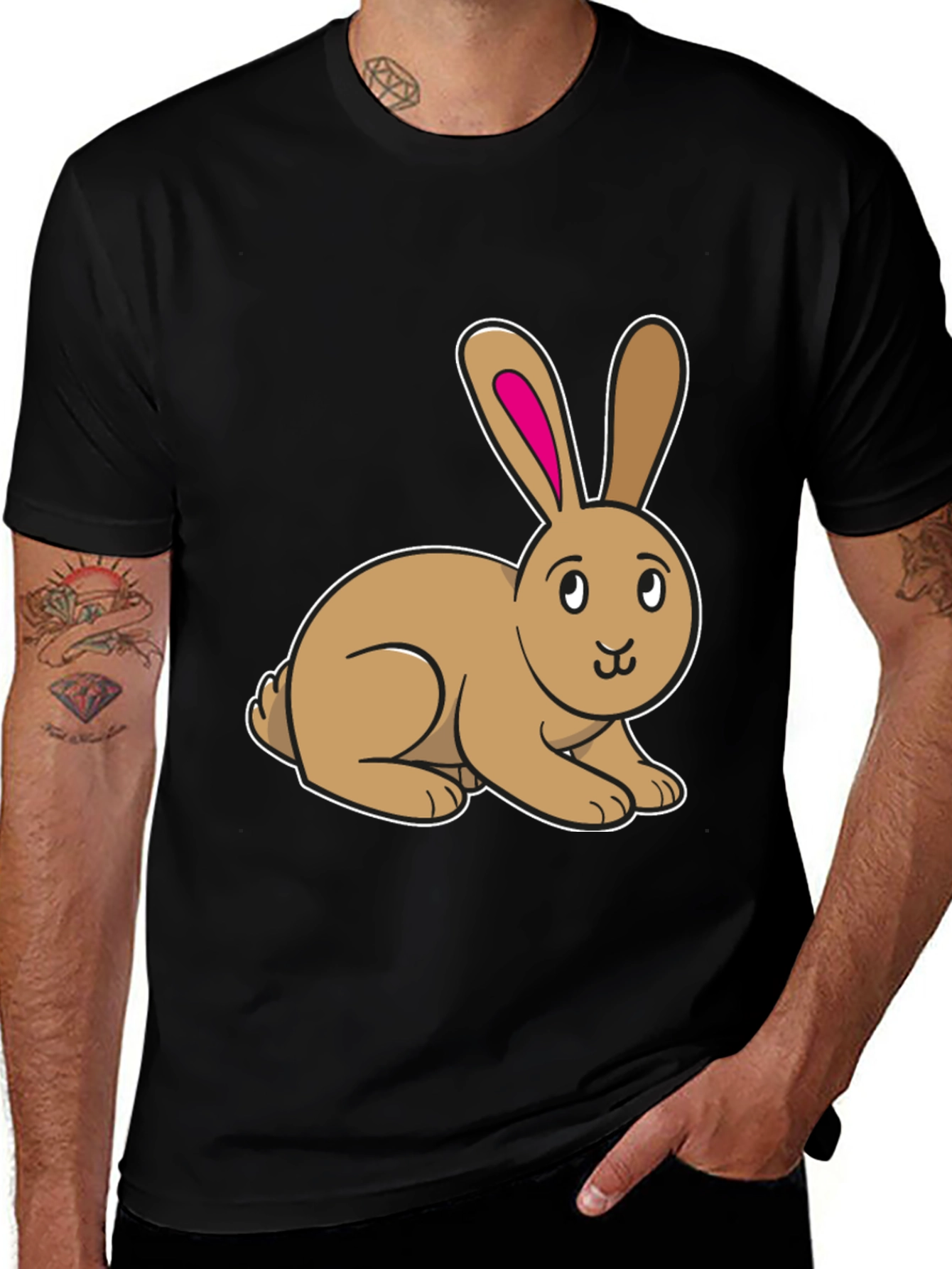 Cute Bunny Rabbit Graphic T-Shirt
