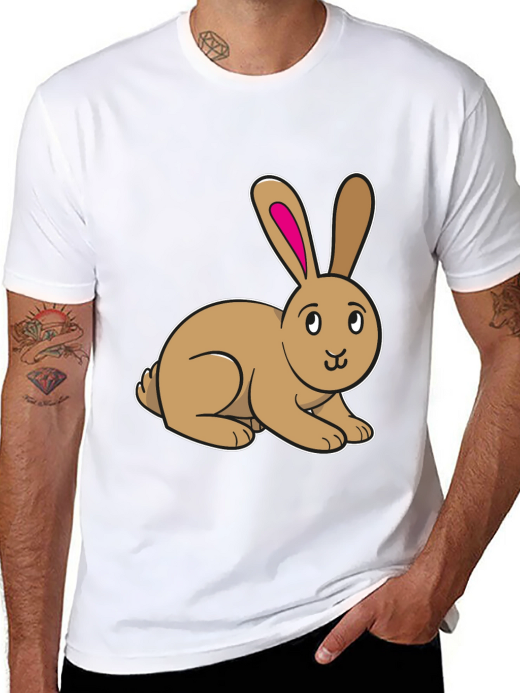 Cute Bunny Rabbit Graphic T-Shirt
