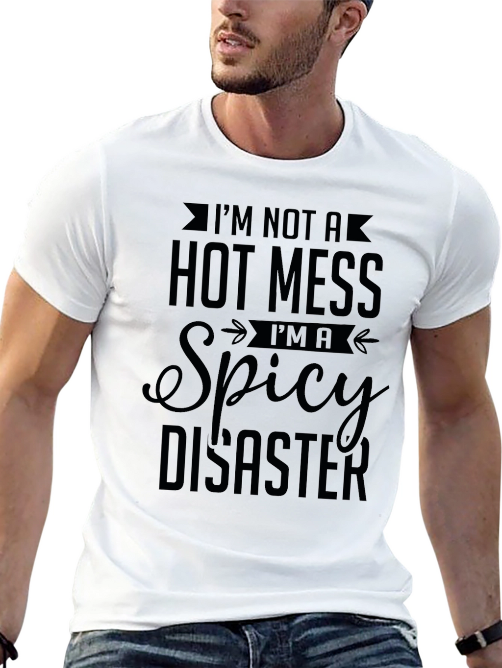 Spicy Disaster Graphic Tee - Unisex Black T-Shirt