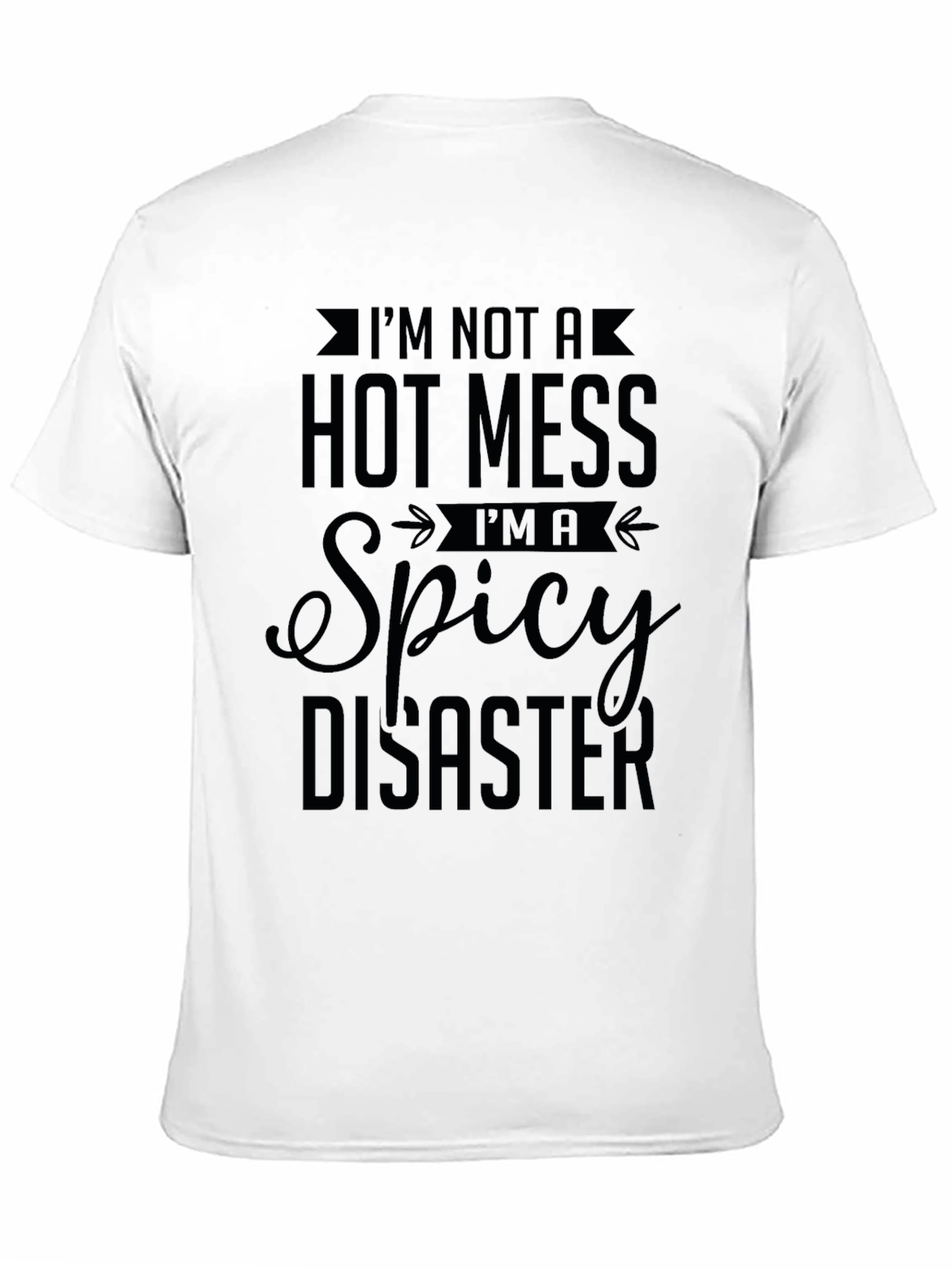 Spicy Disaster Graphic Tee - Unisex Black T-Shirt