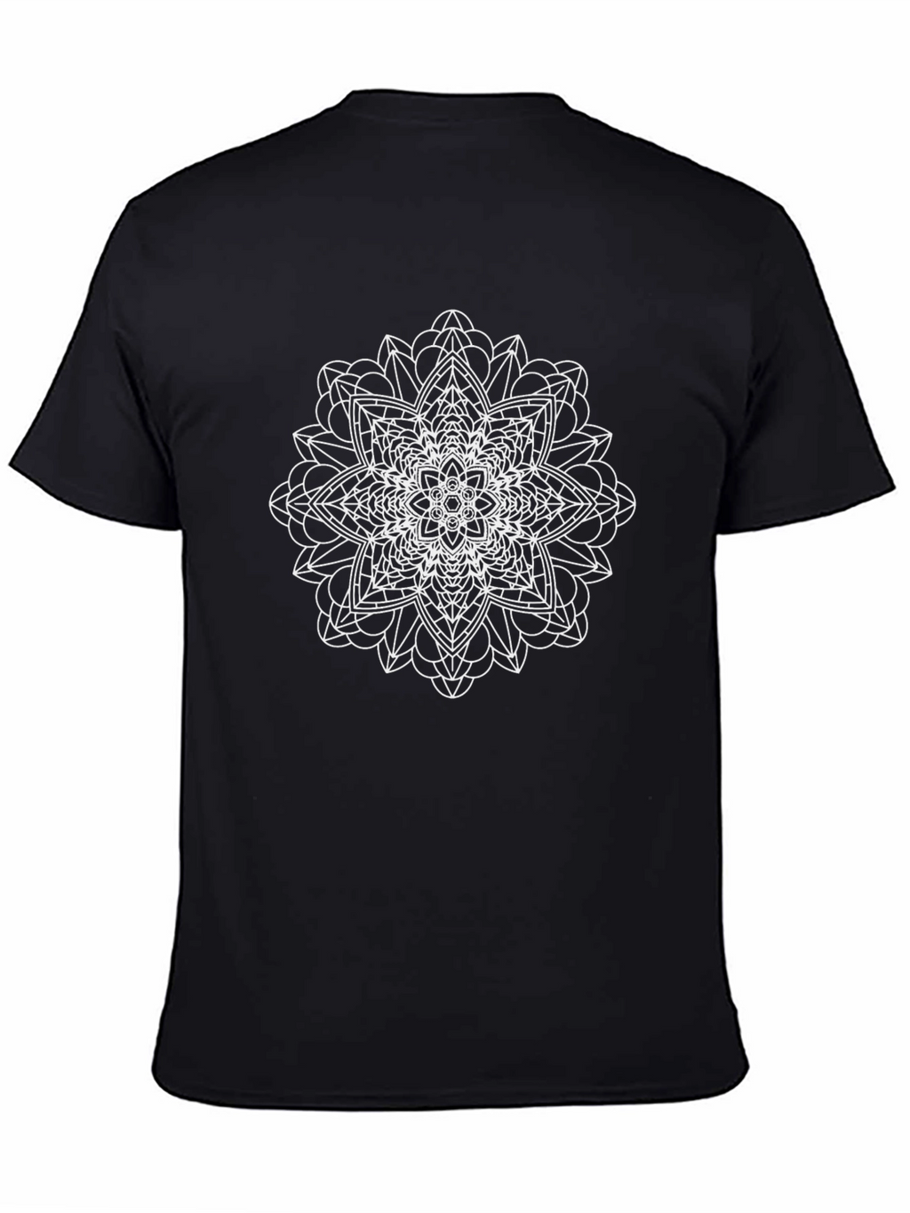 Mandala Design Black T-Shirt