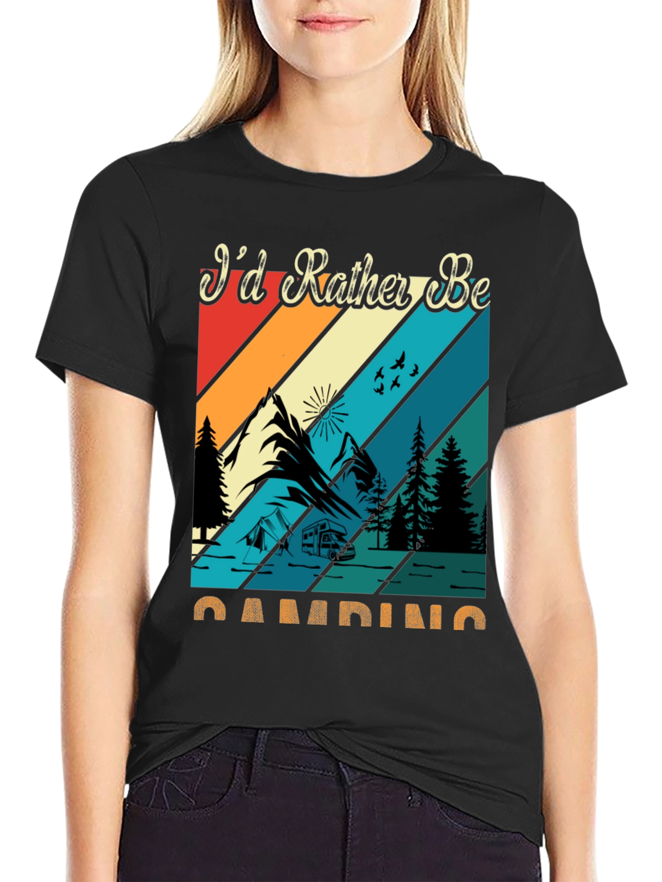 Camping Graphic Tee: Id Rather Be Camping
