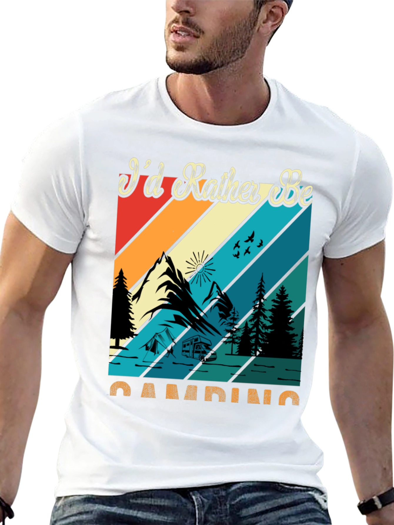 Camping Graphic Tee: Id Rather Be Camping