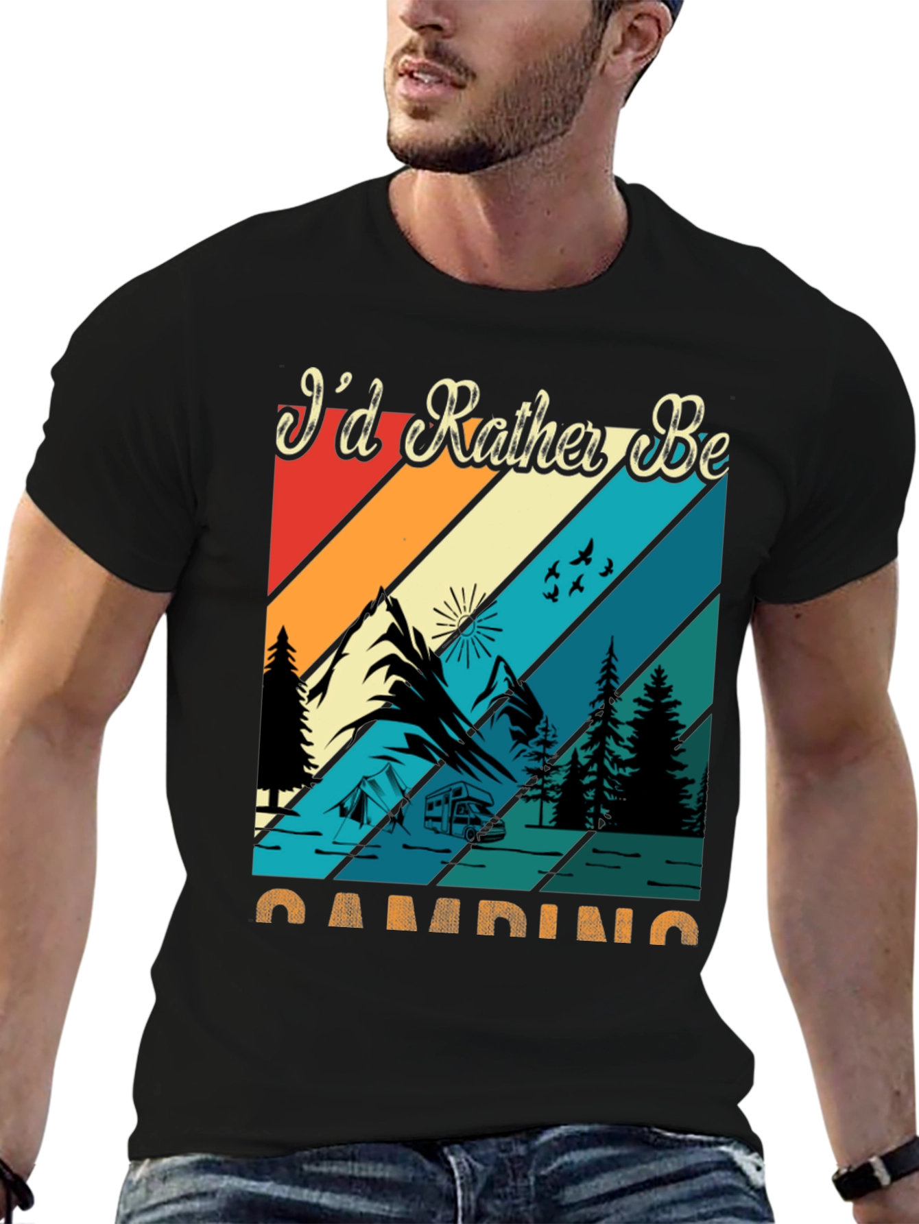 Camping Graphic Tee: Id Rather Be Camping