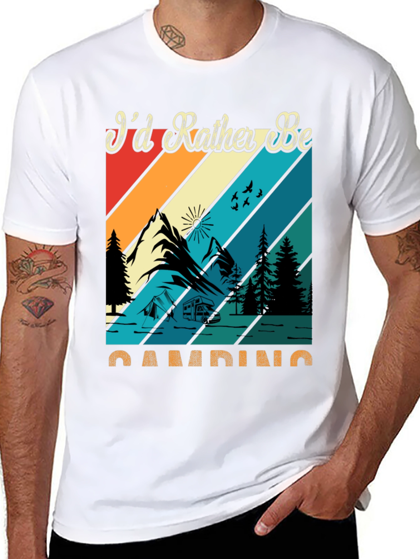 Camping Graphic Tee: Id Rather Be Camping