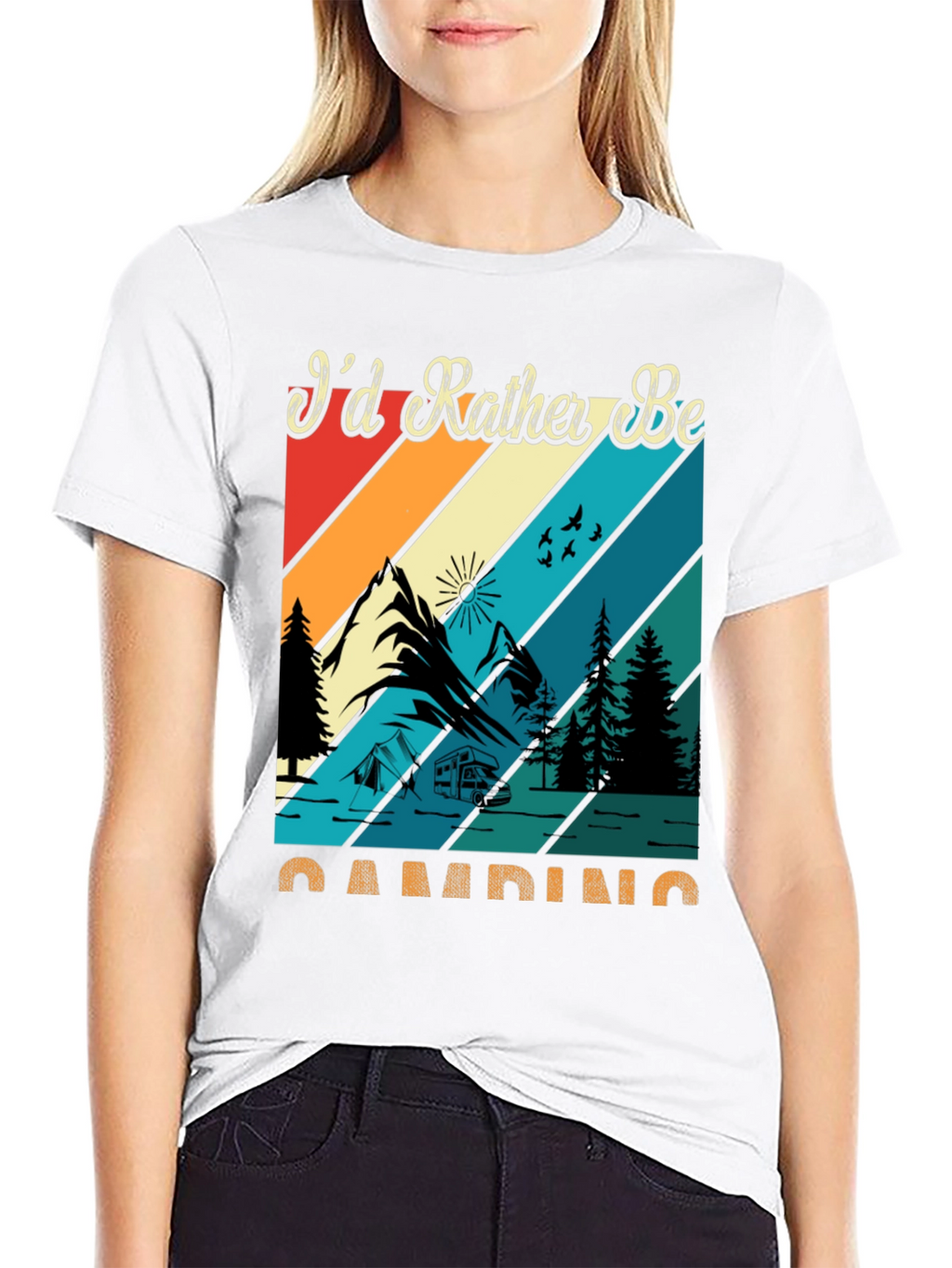 Camping Graphic Tee: Id Rather Be Camping
