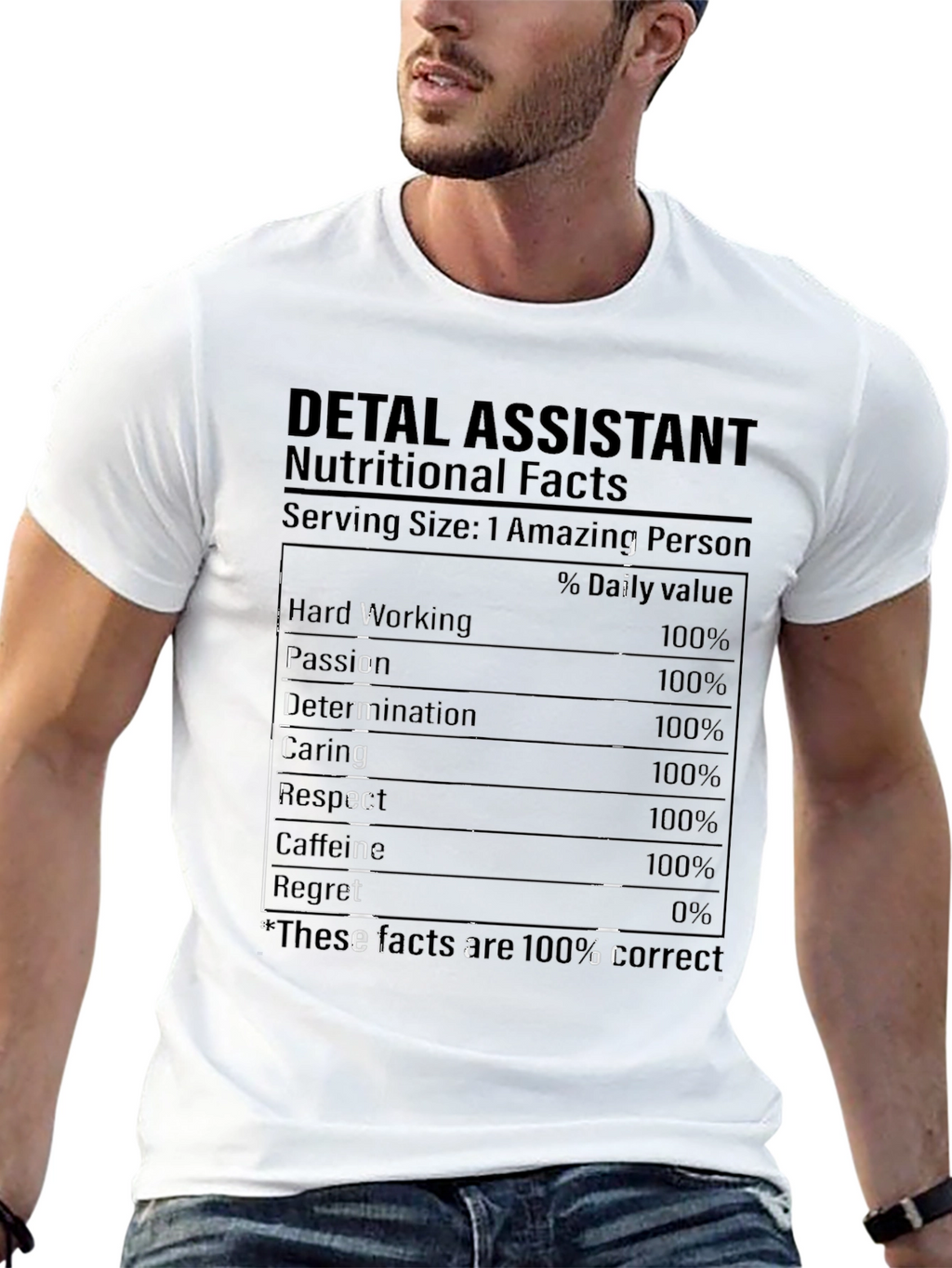 Dental Assistant Nutritional Facts T-Shirt