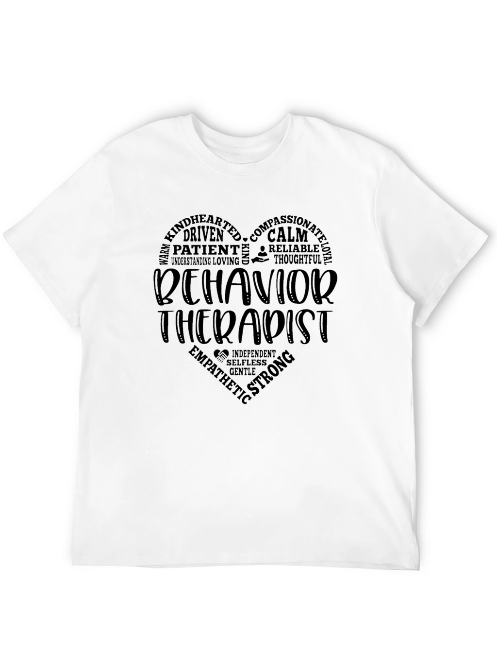 Behavior Therapist Heart Graphic T-Shirt